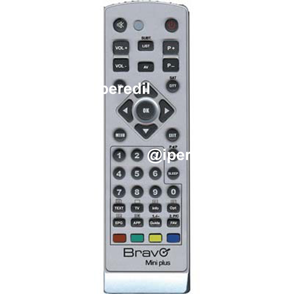 TELECOMANDO UNIVERSALE MINI PLUS BRAVO TV + DTT MEMORIA BANCHI 2 - 07403600