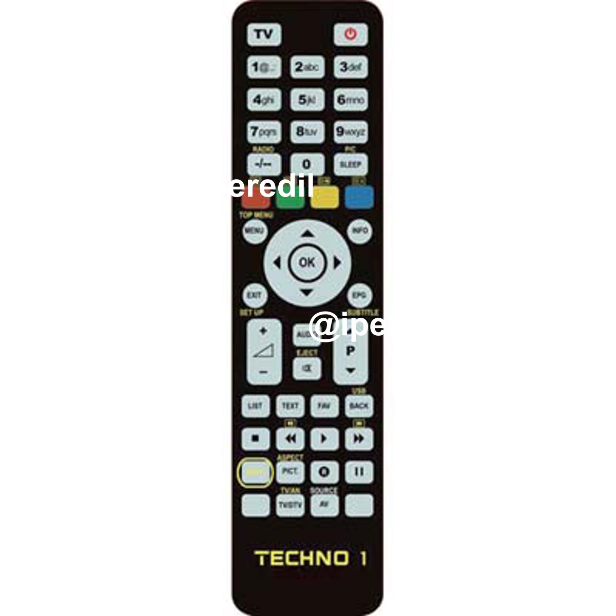 TELECOMANDO PROGRAMMABILE TECHNO 1 BRAVO TV + VCR + DVD + DTT BANCO 1