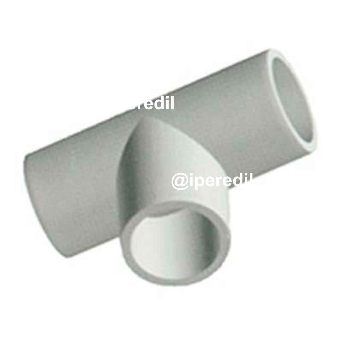 TEE IP40 X TUBO RIGIDO PVC GRIGIO MM 25