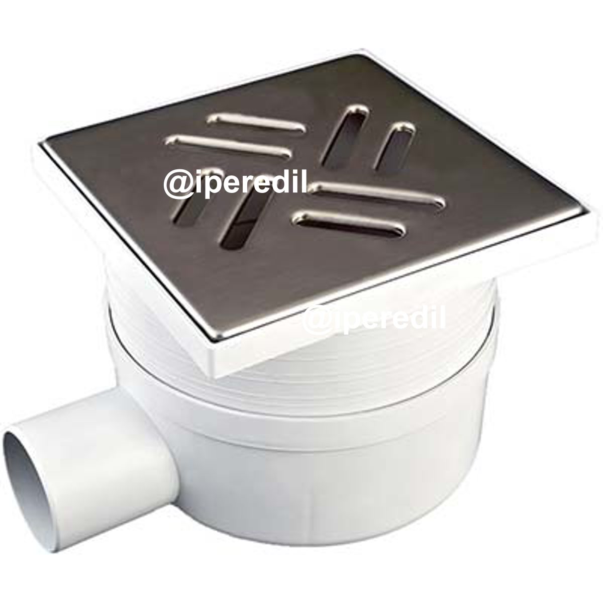 CHIUSINO SIFONATO TELESCOPICO LATERALE PLASTICA ACCIAIO CM 15,0X15,0 H.CM 7/11 MM 50 - 07403784
