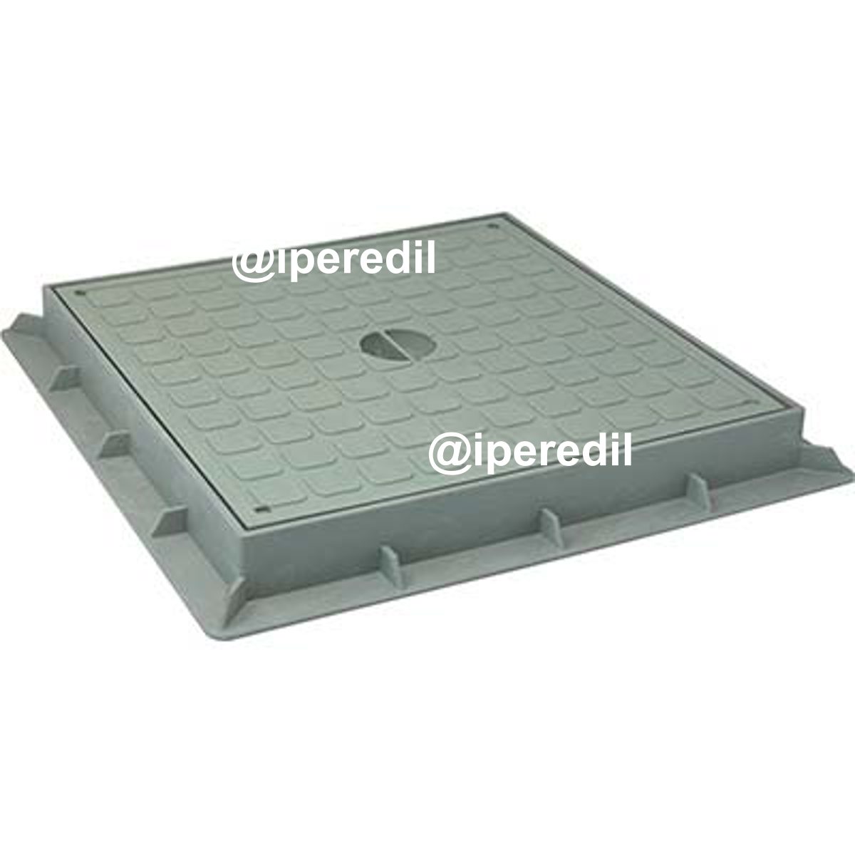 CHIUSINO DI DERIVAZIONE PLASTICA CM 30X30 + TELAIO - 07403788