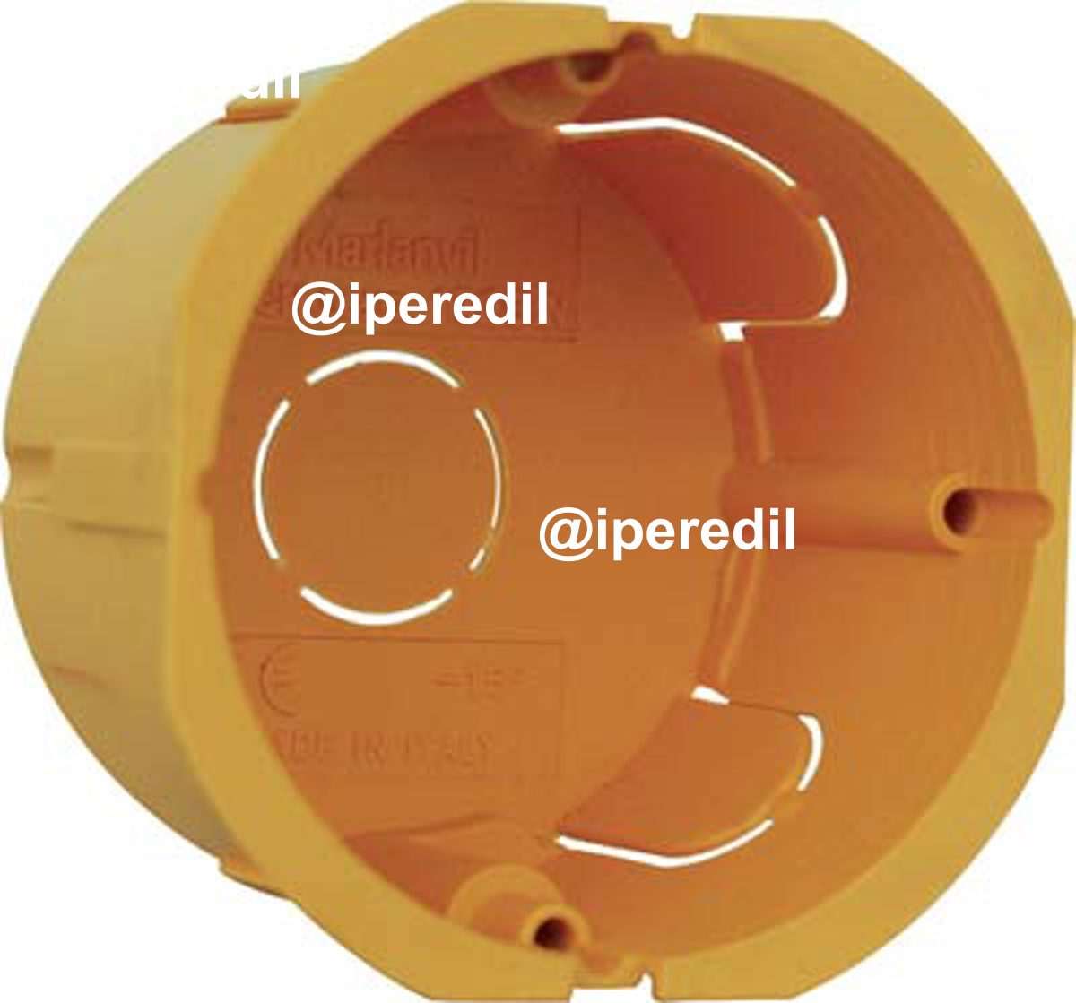 SCATOLA TONDA INCASSO MARLANVIL PP GIALLO MM 65