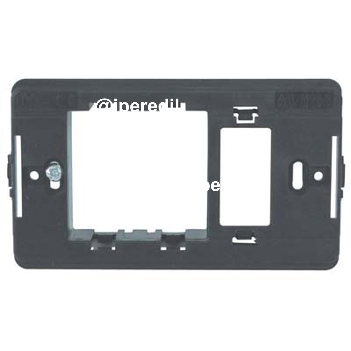 SUPPORTO FRUTTI VENUS MARLANVIL PC NERO POSTI 1+SCHUKO