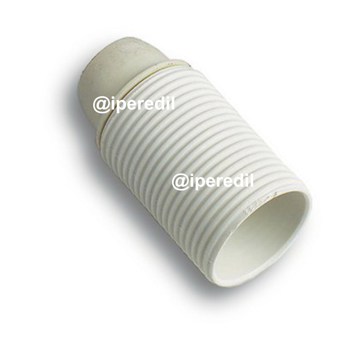 PORTALAMPADA CAMICIA FILETTATA BAKELITE BIANCO E27 M10X1