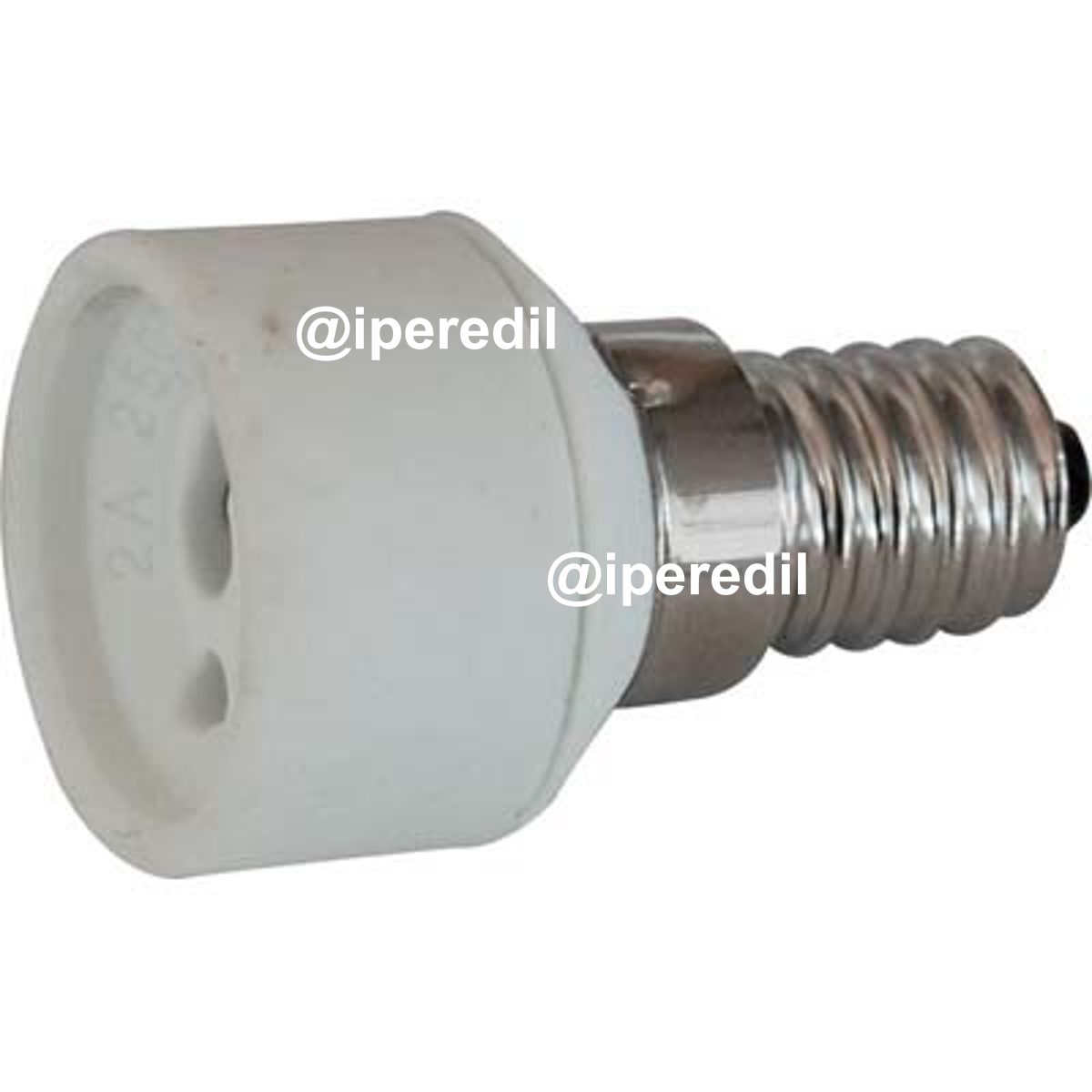 ADATTATORE LAMPADA E14-GU10 PORCELLANA