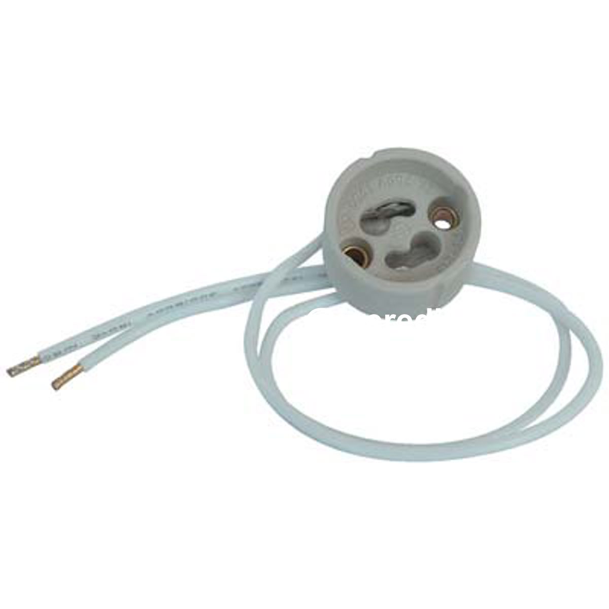 PORTALAMPADA GU10 GZ10 STEATITE CAVO CM 15