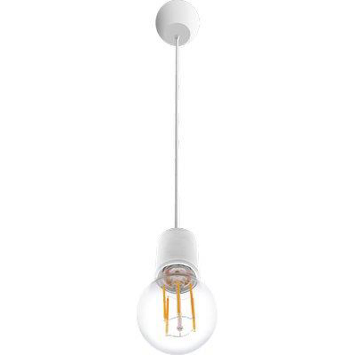 PORTALAMPADA + CAVO FANTASY 150 CENTURY BIANCO E27 CM 150