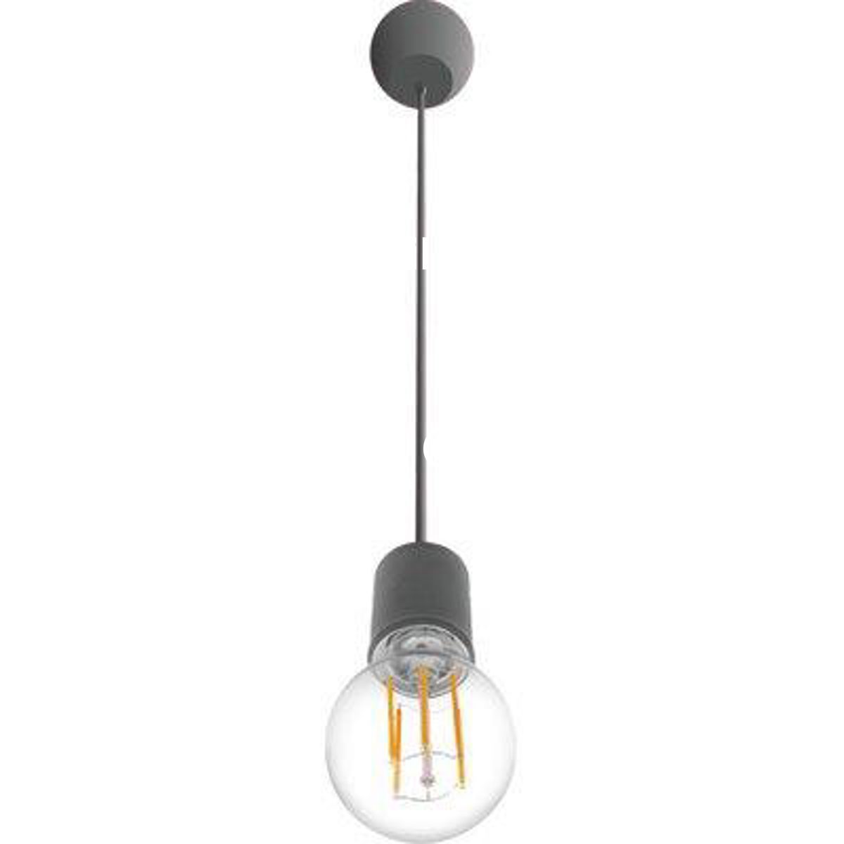 PORTALAMPADA + CAVO FANTASY 150 CENTURY NERO E27 CM 150