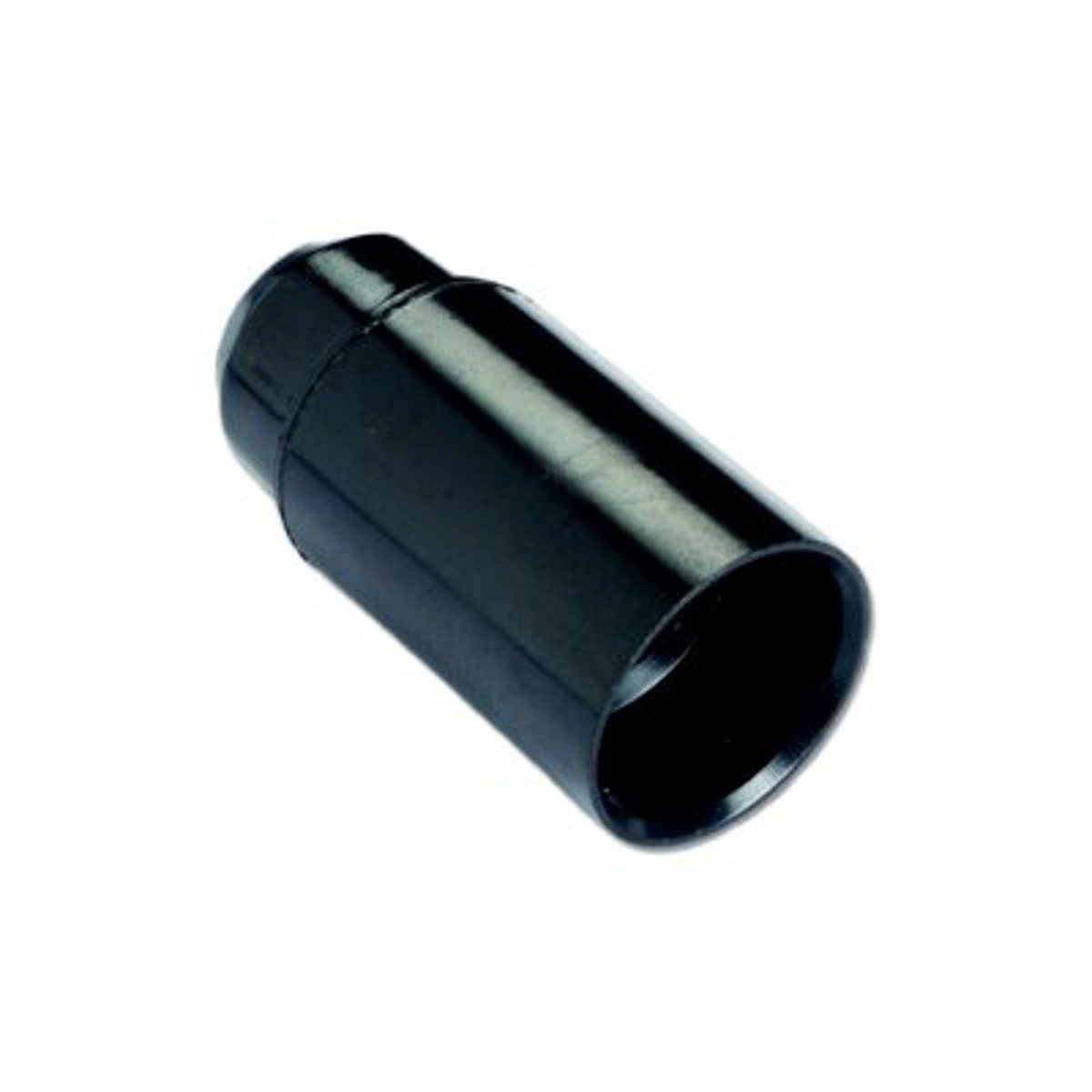 PORTALAMPADA CAMICIA LISCIA ELECTRALINE TERMOPLASTICO NERO E14 M10X1