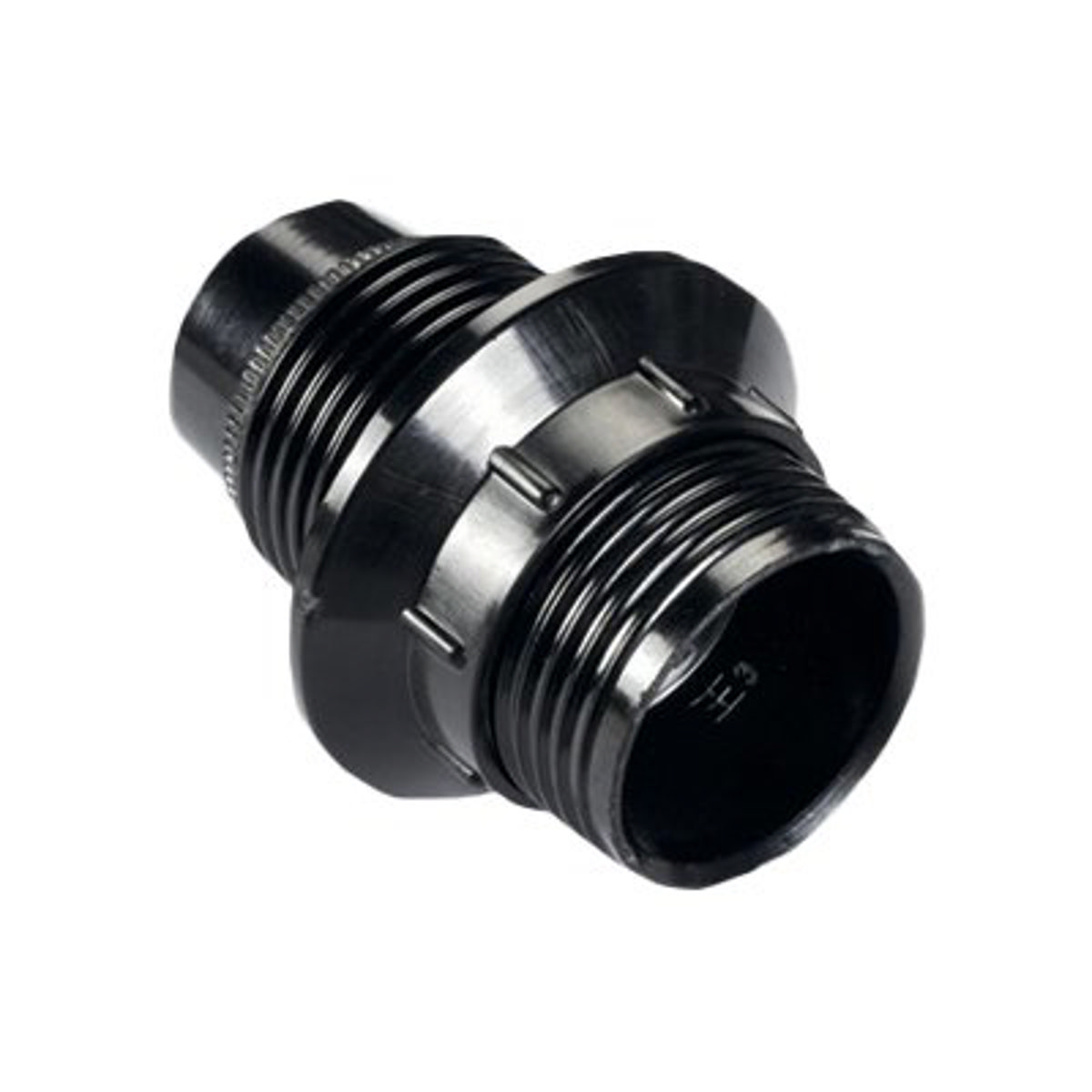 PORTALAMPADA CAMICIA LISCIA + GHIERA ELECTRALINE TERMOPLASTICO NERO E14 M10X1