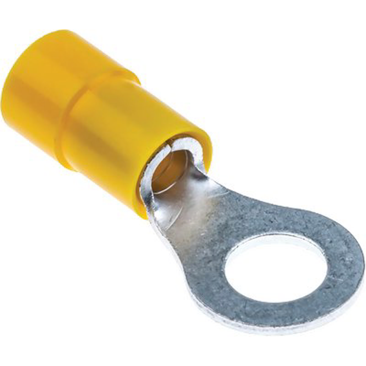 TERMINALE AD ANELLO A STRINGERE GIALLO X CAVO MMQ 4,0/6,0 FORO MM 5,3 CF=PZ 10