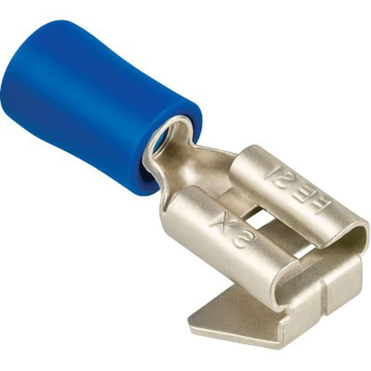 TERMINALE PIATTO MASCHIO FEMMINA A STRINGERE BLU MMQ 1,5/2,5 MM 6,3 CF=PZ 10