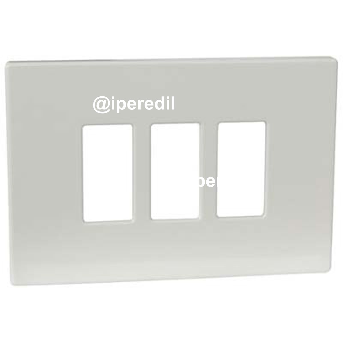 PLACCA COPRIFRUTTI VENUS MARLANVIL RESINA AVORIO POSTI 3 MM 115X80