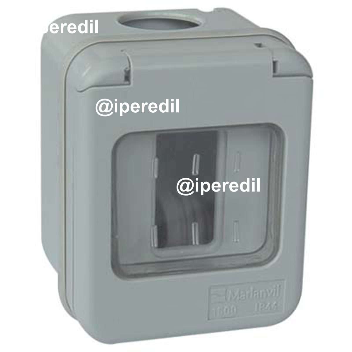 INVOLUCRO A PARETE + PORTELLA IP44 MARLANVIL POSTI 1 MM 66X82 H.MM 57 X VENUS