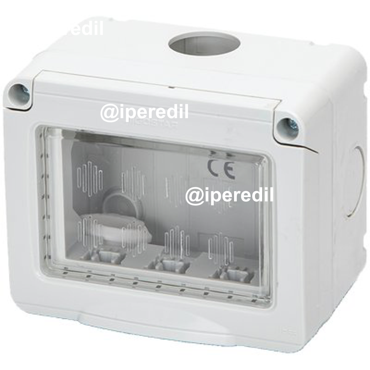 INVOLUCRO A PARETE + PORTELLA IP55 POSTI 3 MM 101X83 H.MM 65 X ABM