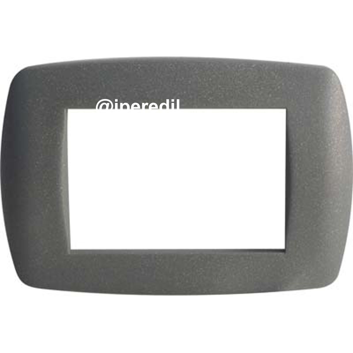 PLACCA COPRIFRUTTI MILLENIUM MARLANVIL GRIGIO GLITTER POSTI 3 MM 122X83