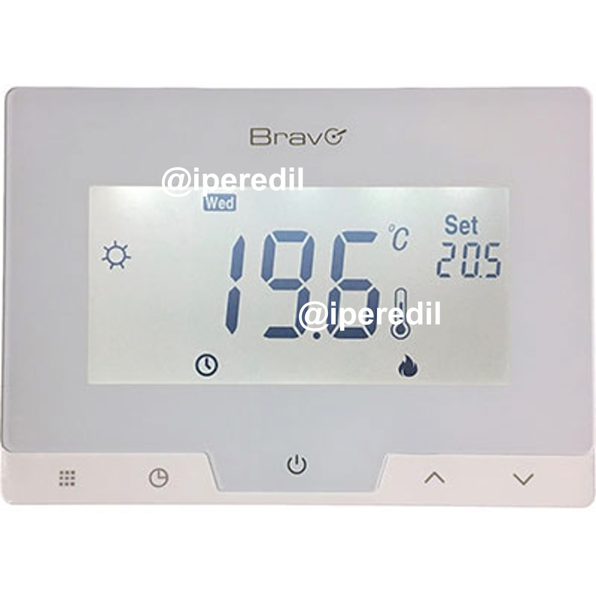 CRONOTERMOSTATO GLAM BRAVO 5/35°C LCD 3,8" MM 124X88X24