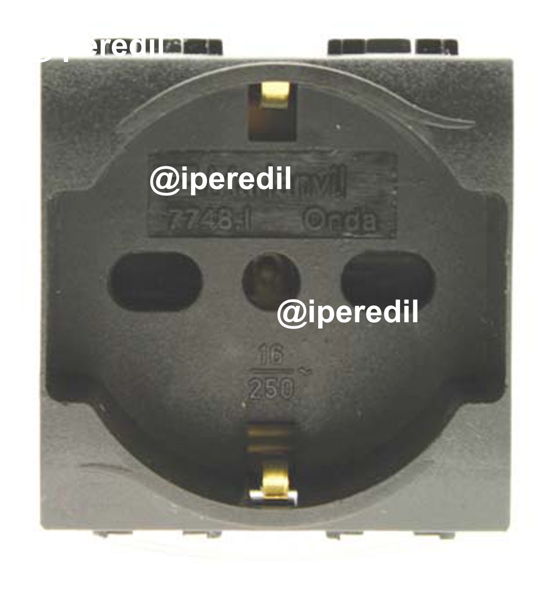 PRESA SCHUKO + SICUREZZA ONDA MARLANVIL VOLT 250 A 10/16 2P+T