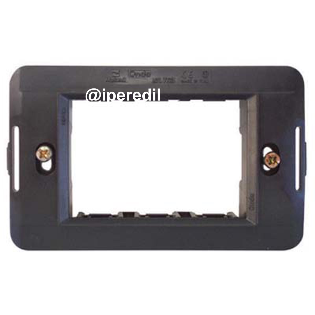 SUPPORTO FRUTTI ONDA MARLANVIL PC NERO POSTI 3