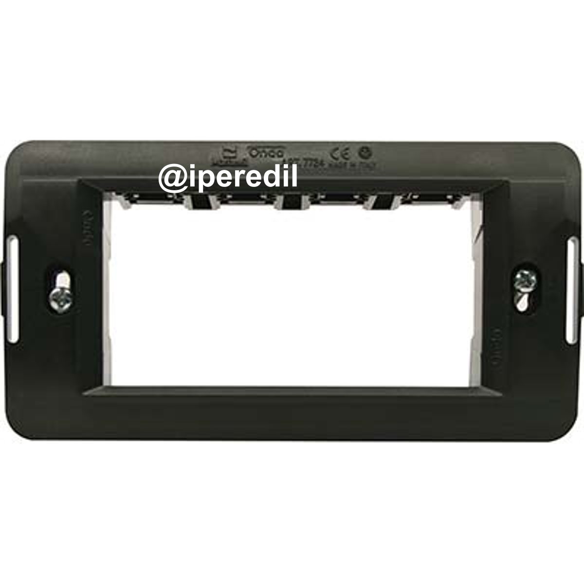 SUPPORTO FRUTTI ONDA MARLANVIL PC NERO POSTI 4