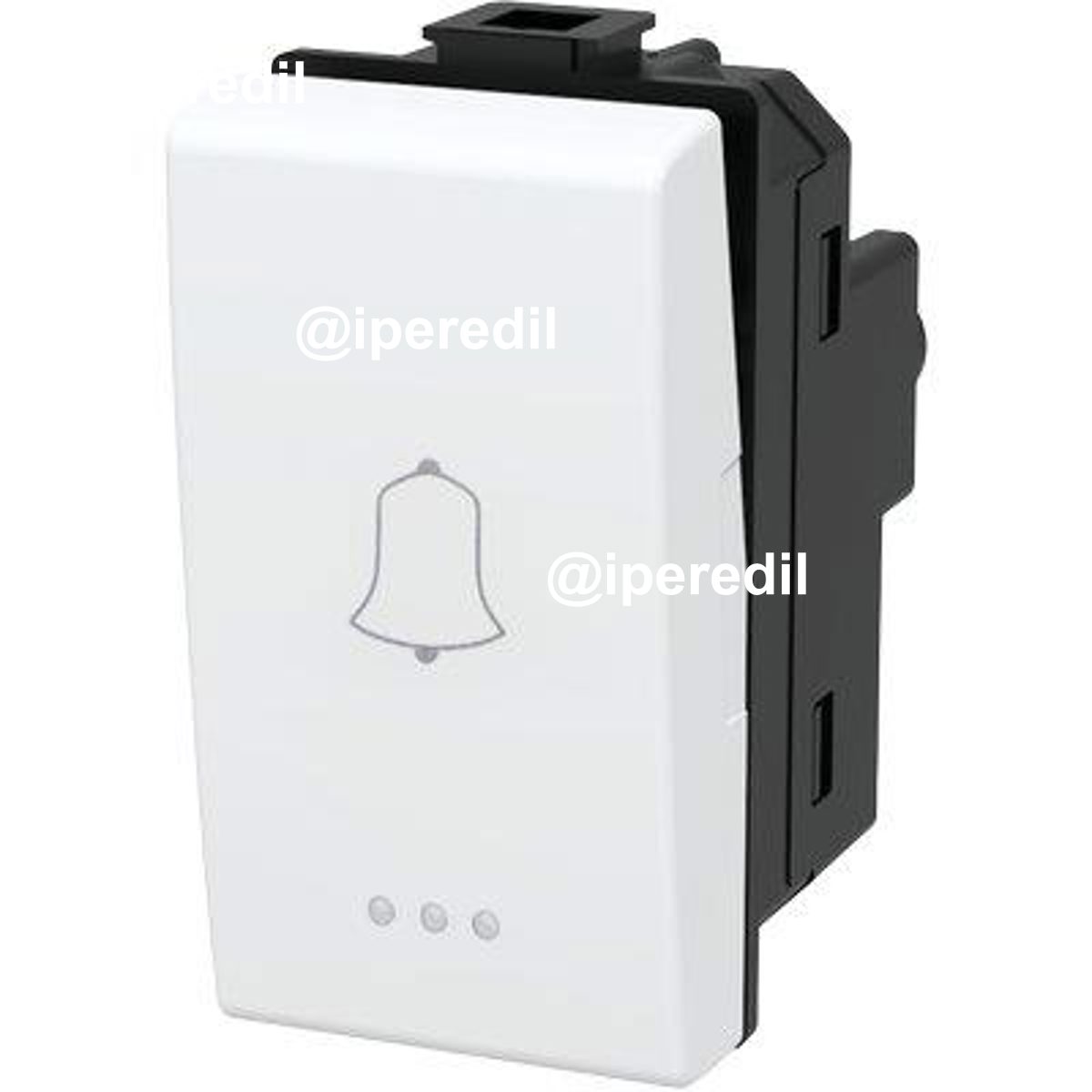 PULSANTE UNIPOLARE CAMPANELLO ABM BIANCO VOLT 250 A 16