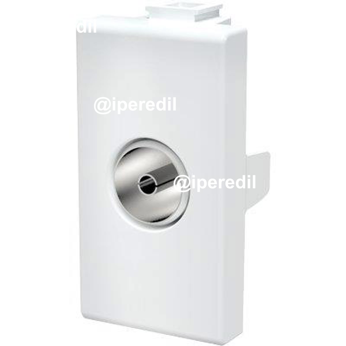PRESA TV PASSANTE ABM BIANCO MM 9,5