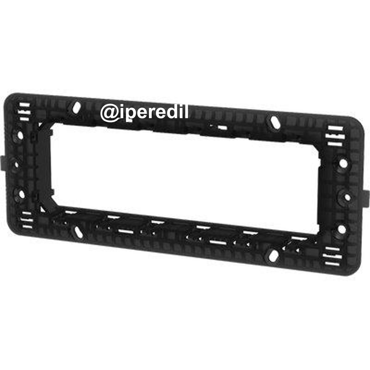 SUPPORTO FRUTTI ABM PC NERO POSTI 6