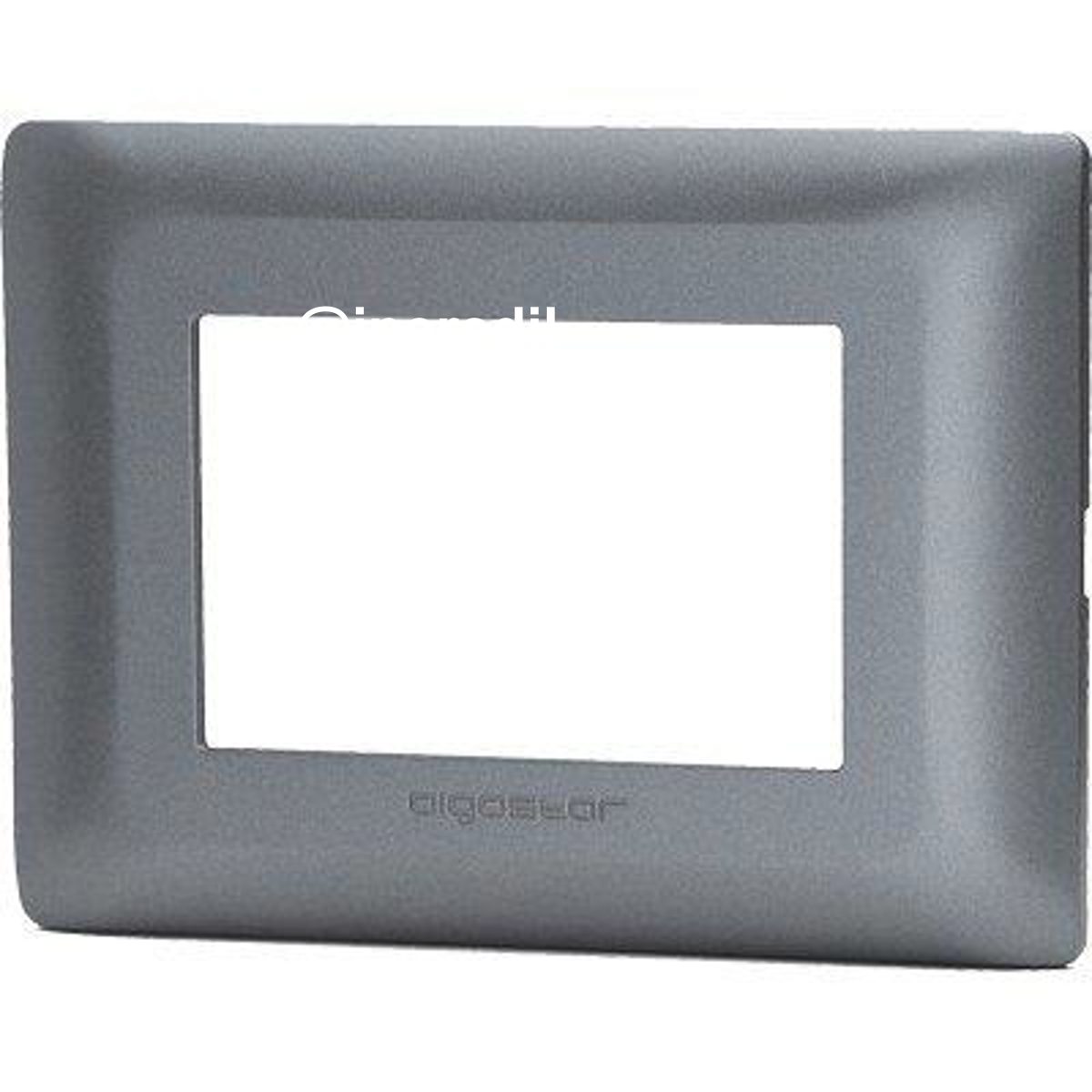 PLACCA COPRIFRUTTI ABM GRIGIO SCURO POSTI 3 MM 120X85