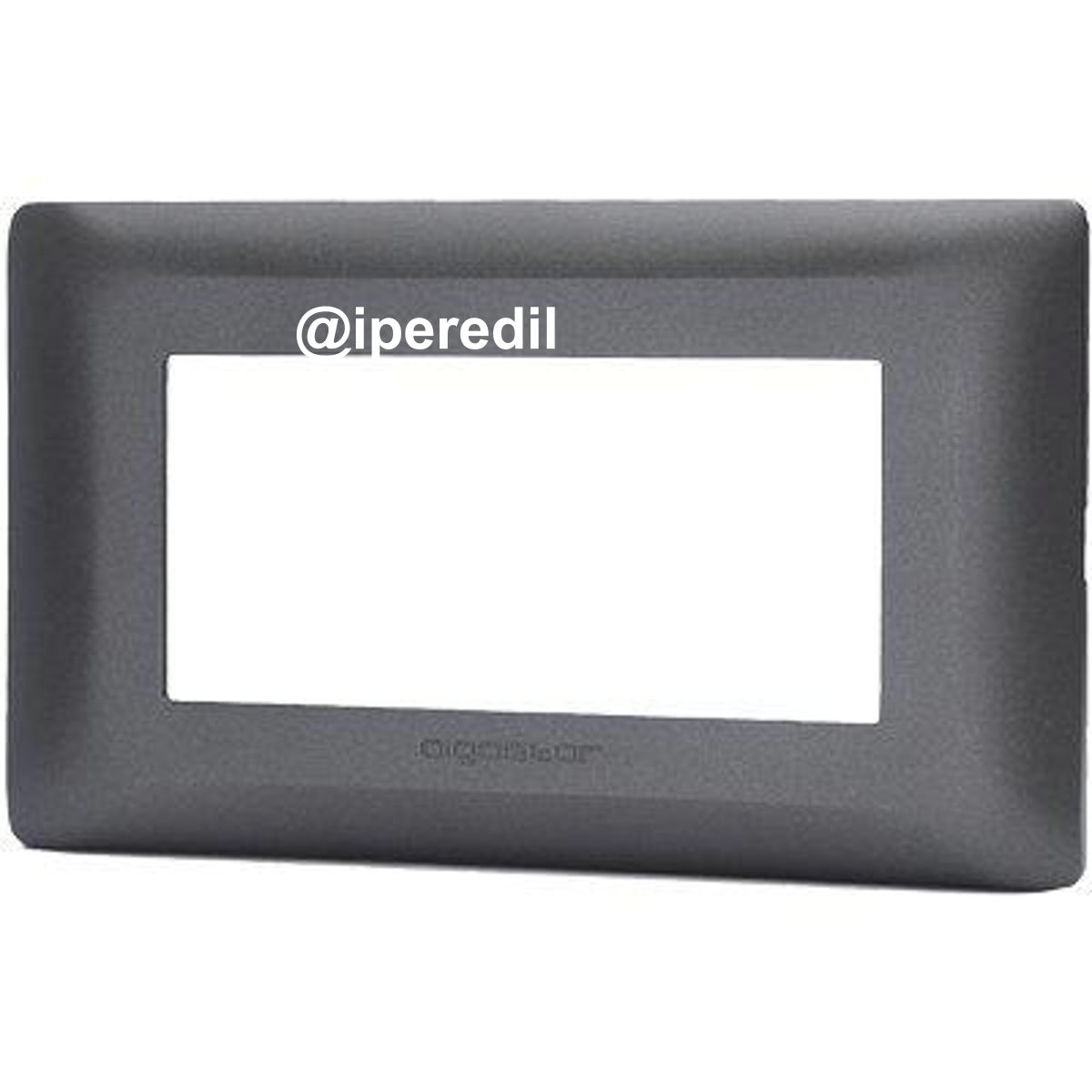 PLACCA COPRIFRUTTI ABM NERO POSTI 4 MM 140X85