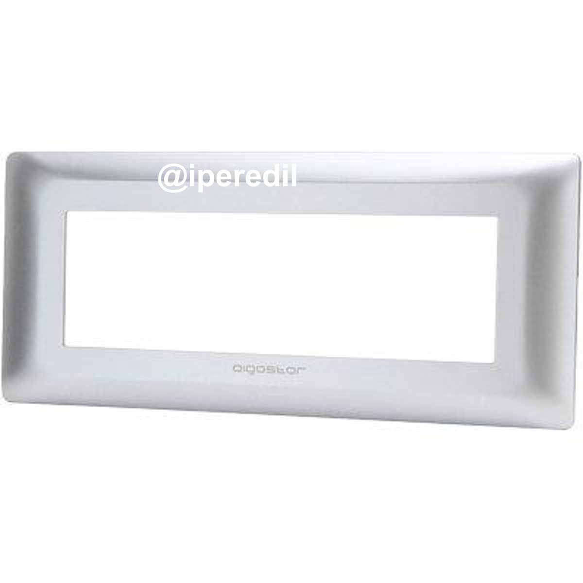 PLACCA COPRIFRUTTI ABM ARGENTO POSTI 6 MM 190X85