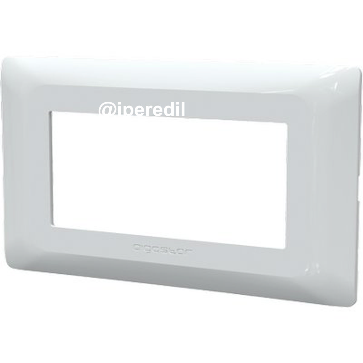 PLACCA COPRIFRUTTI ABM BIANCO POSTI 4 MM 140X85