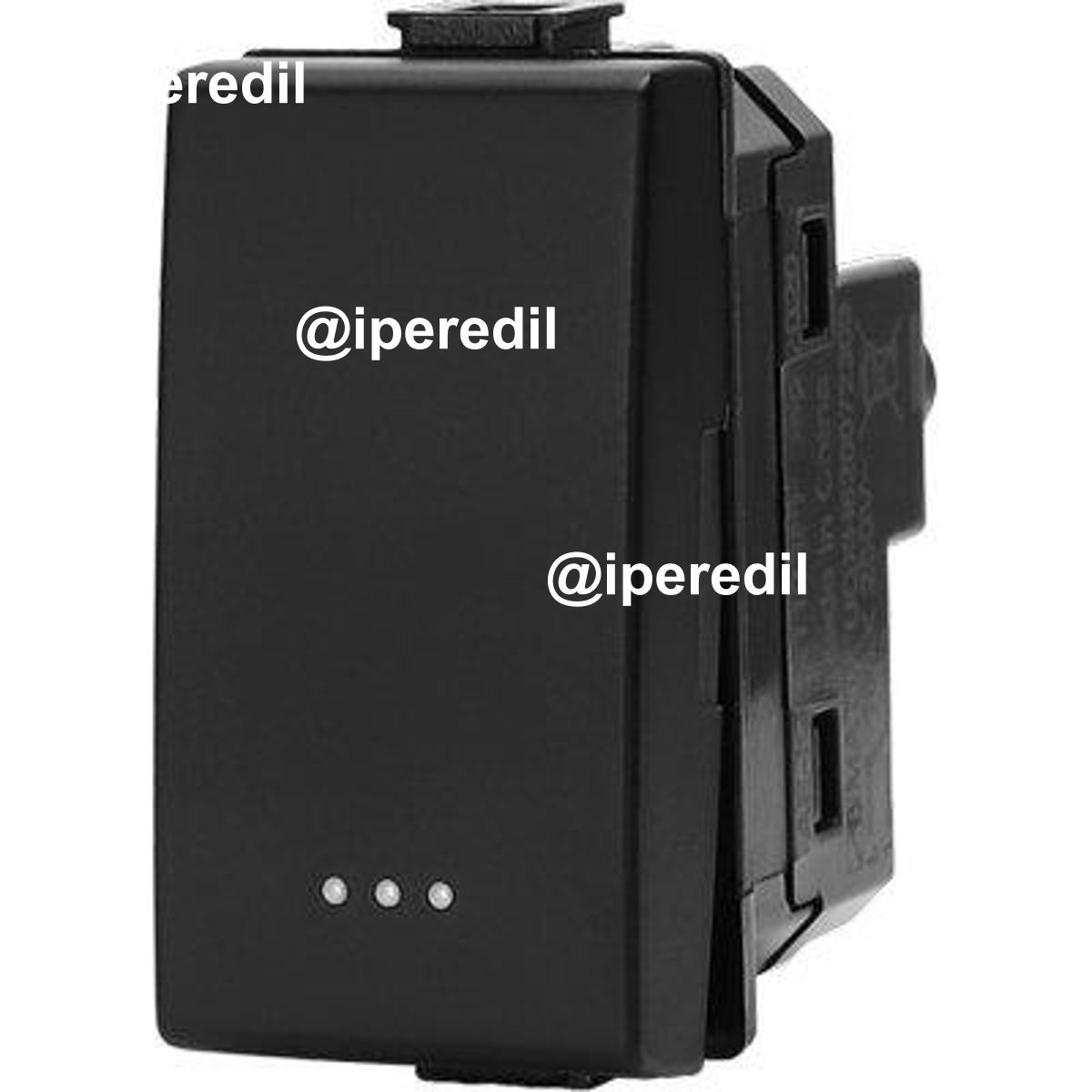 DEVIATORE UNIPOLARE ABM NERO VOLT 250 A 16