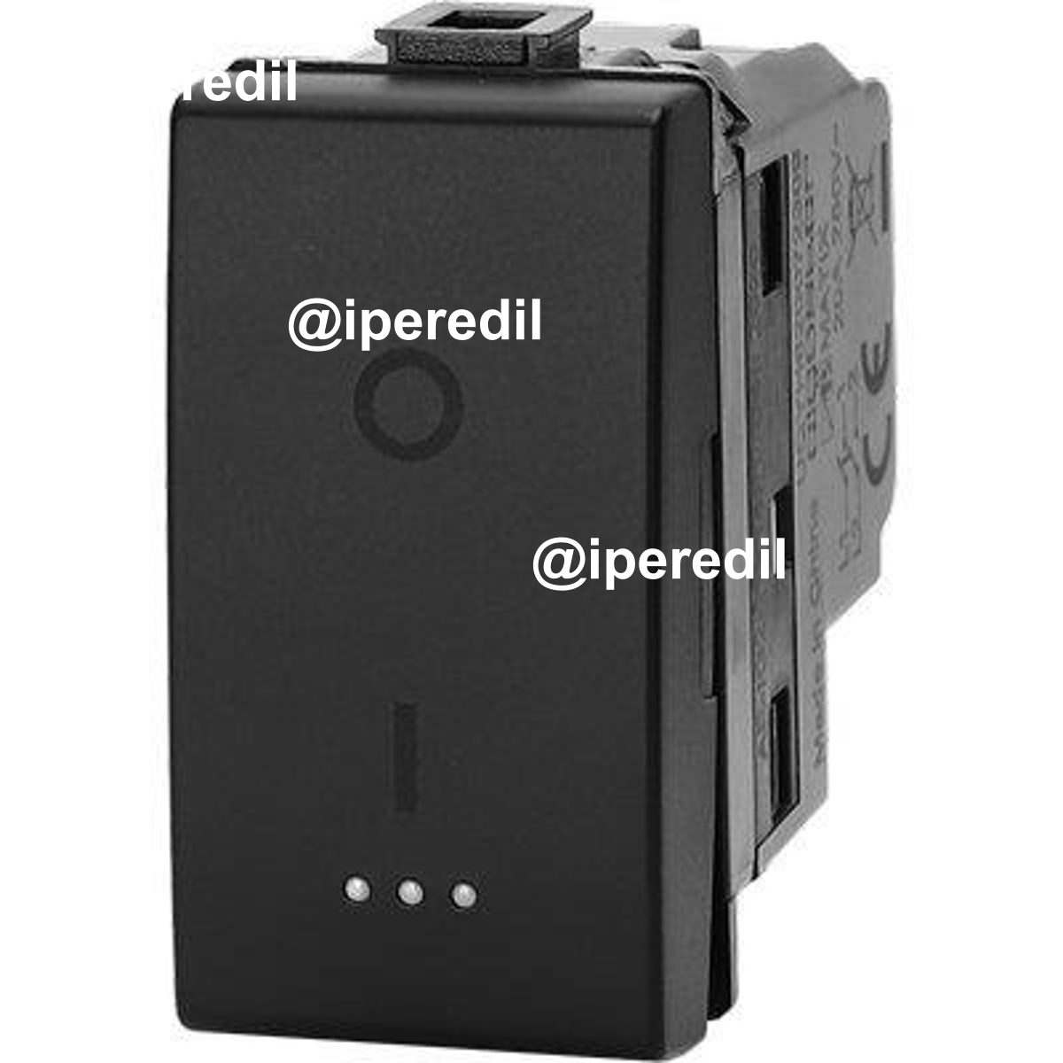 INTERRUTTORE BIPOLARE ABM NERO VOLT 250 A 20