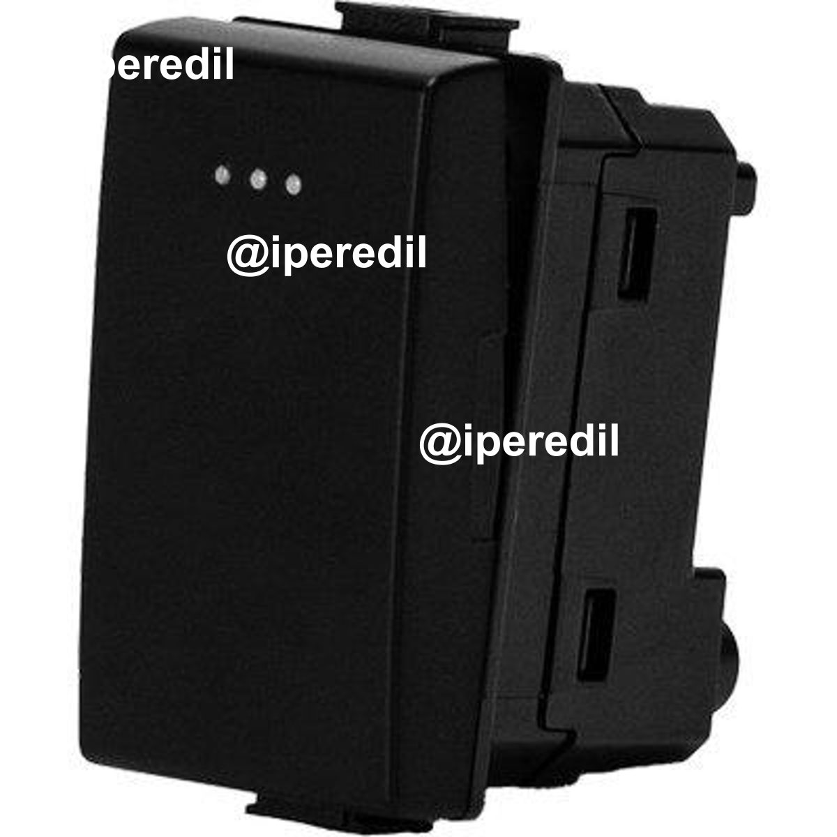 PULSANTE UNIPOLARE ABM NERO VOLT 250 A 16