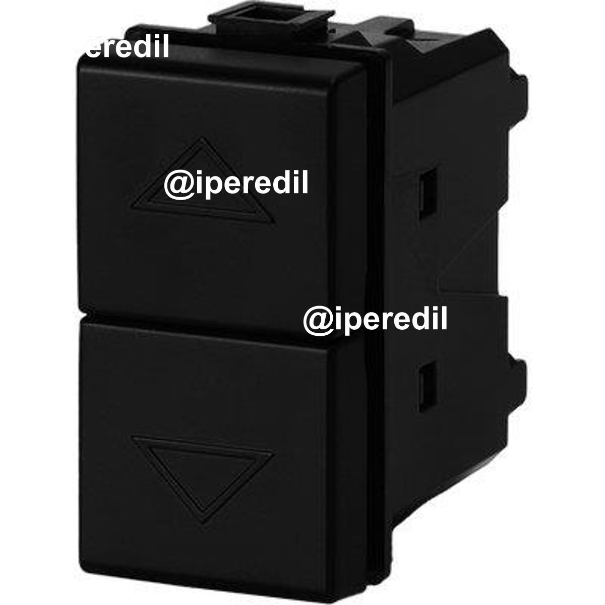 PULSANTE UNIPOLARE DOPPIO ABM NERO VOLT 250 A 16