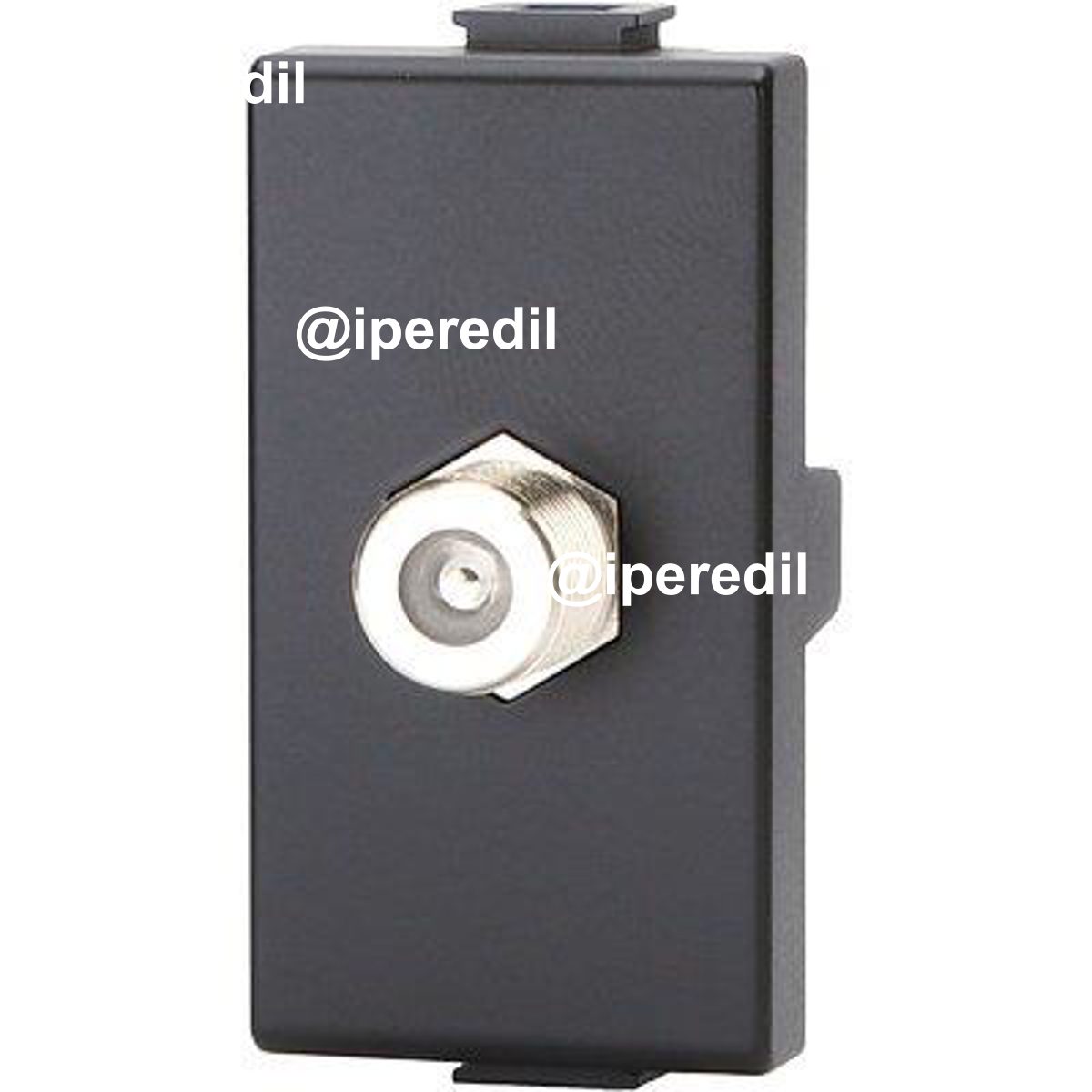 CONNETTORE F TV SAT DIRETTO ABM NERO