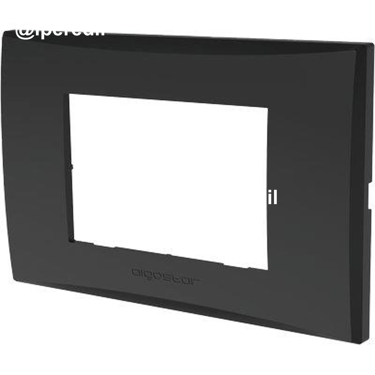 PLACCA COPRIFRUTTI AVP NERO POSTI 3 MM 120X85