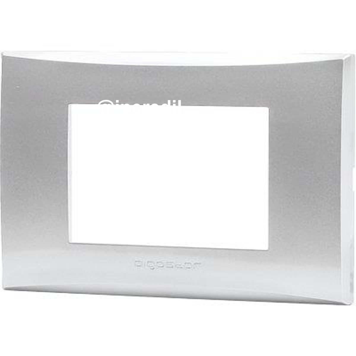 PLACCA COPRIFRUTTI AVP ARGENTO POSTI 3 MM 120X85