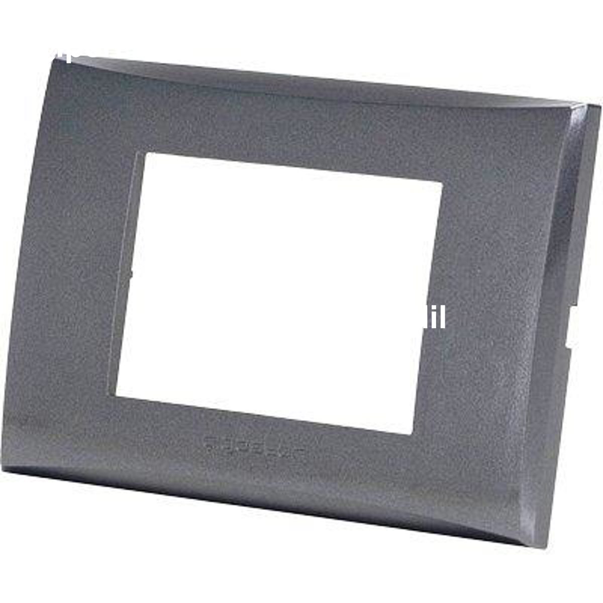 PLACCA COPRIFRUTTI AVP GRIGIO SCURO POSTI 3 MM 120X85