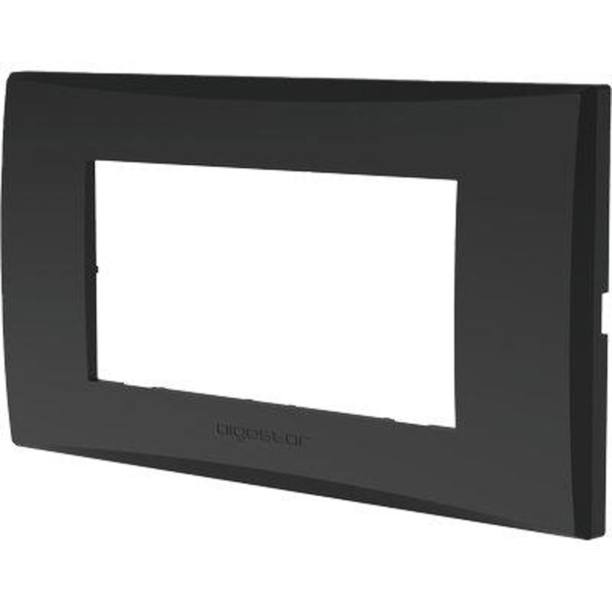 PLACCA COPRIFRUTTI AVP NERO POSTI 4 MM 140X85