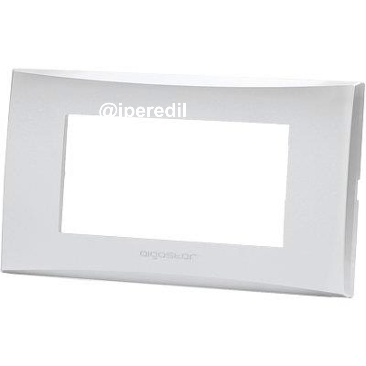 PLACCA COPRIFRUTTI AVP ARGENTO POSTI 4 MM 140X85