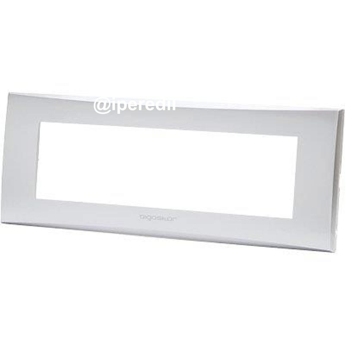 PLACCA COPRIFRUTTI AVP ARGENTO POSTI 7 MM 205X80