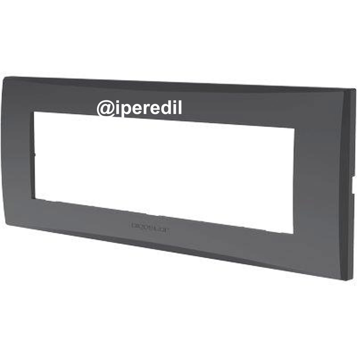 PLACCA COPRIFRUTTI AVP GRIGIO SCURO POSTI 7 MM 205X80
