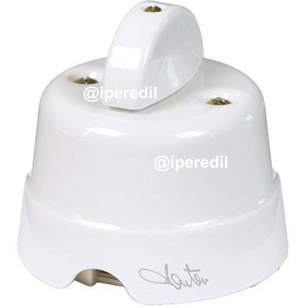 INTERRUTTORE DEVIATORE UNIPOLARE COUNTRY FME CERAMICA BIANCO VOLT 250 A 10