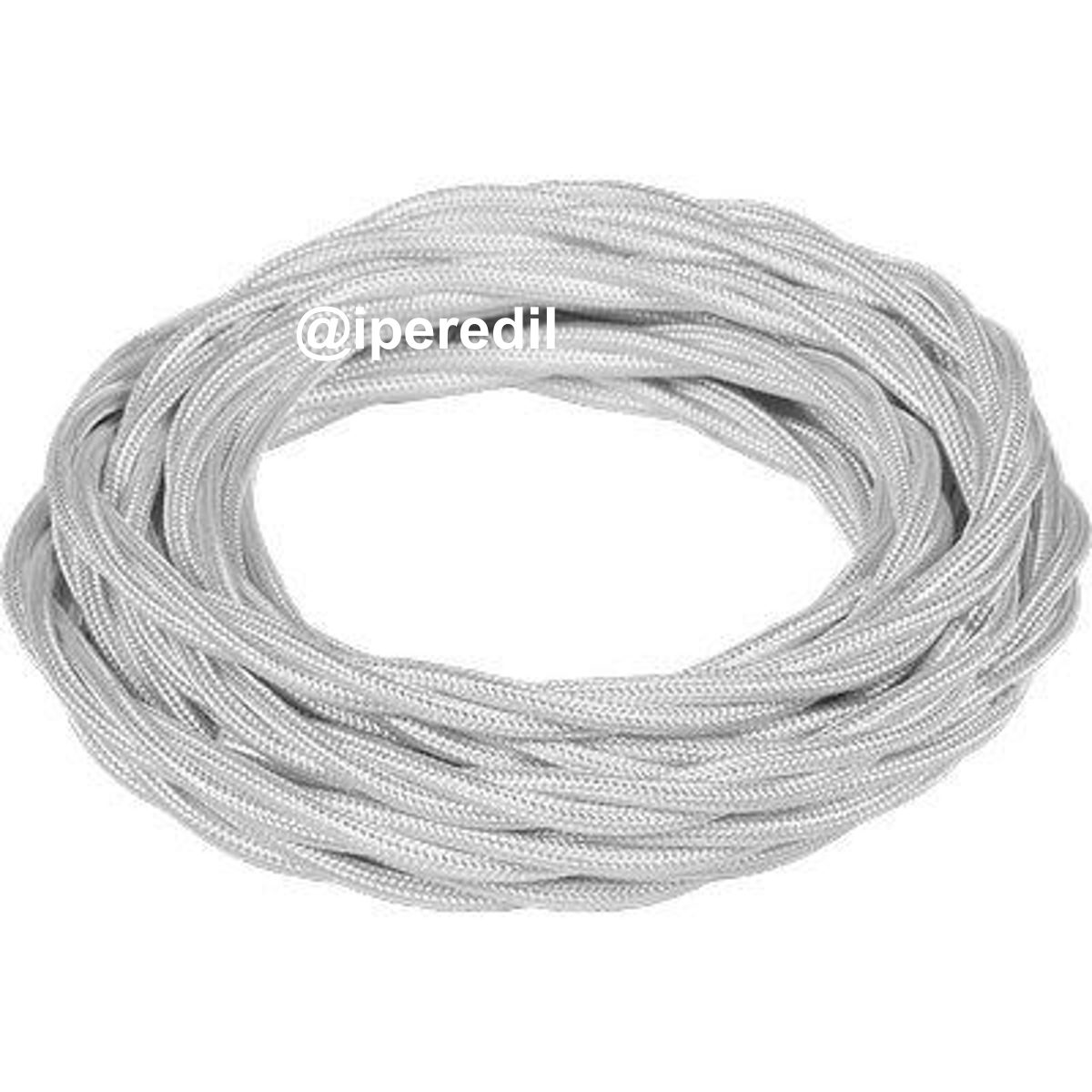 CAVO ELETTRICO MULTIPOLARE COUNTRY FME RAME/PVC/SETA BIANCO N°XMMQ 3X0,75 CF=MT 50