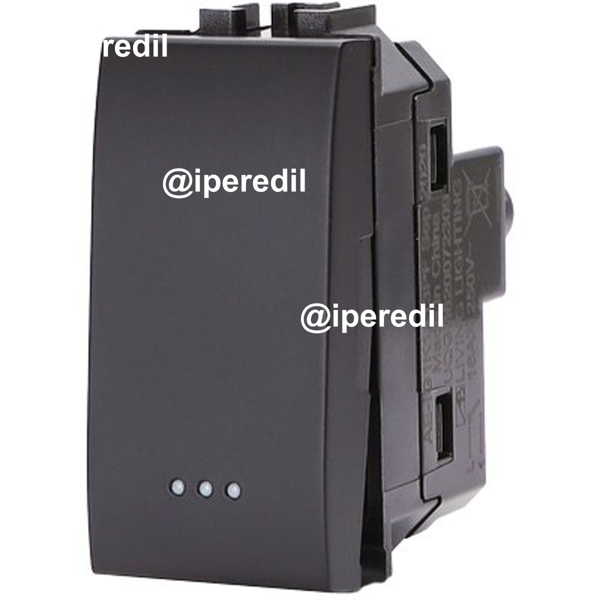 INTERRUTTORE UNIPOLARE ABL NERO VOLT 250 A 16