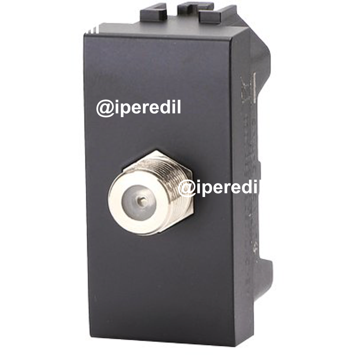 CONNETTORE F TV SAT DIRETTO ABL NERO