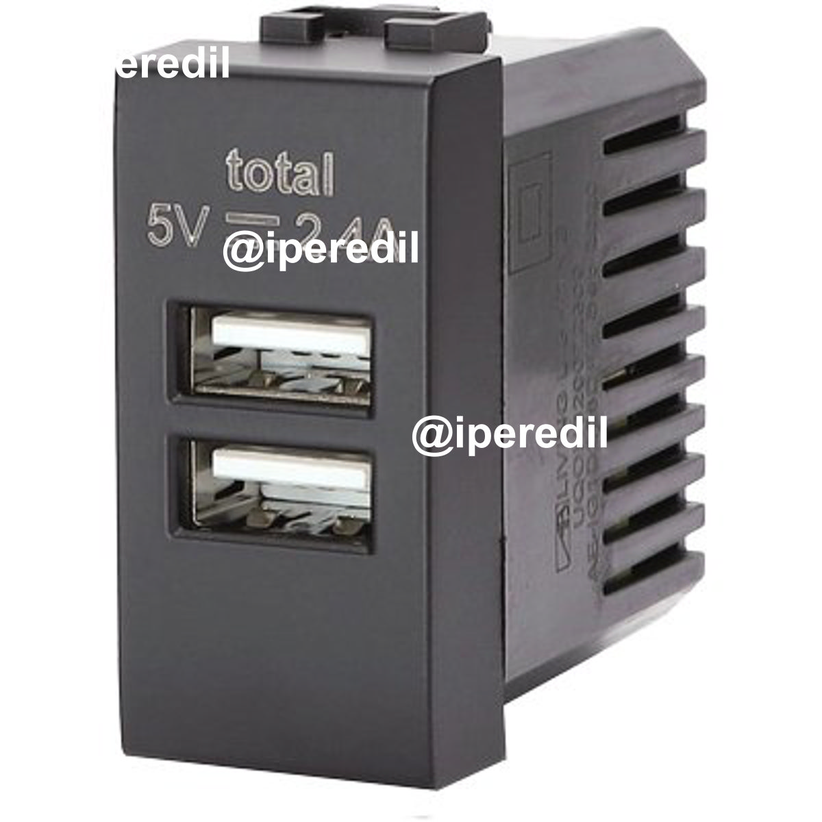 PRESA USB ABL NERO 2 PRESE USB VOLT 5 A 2.4