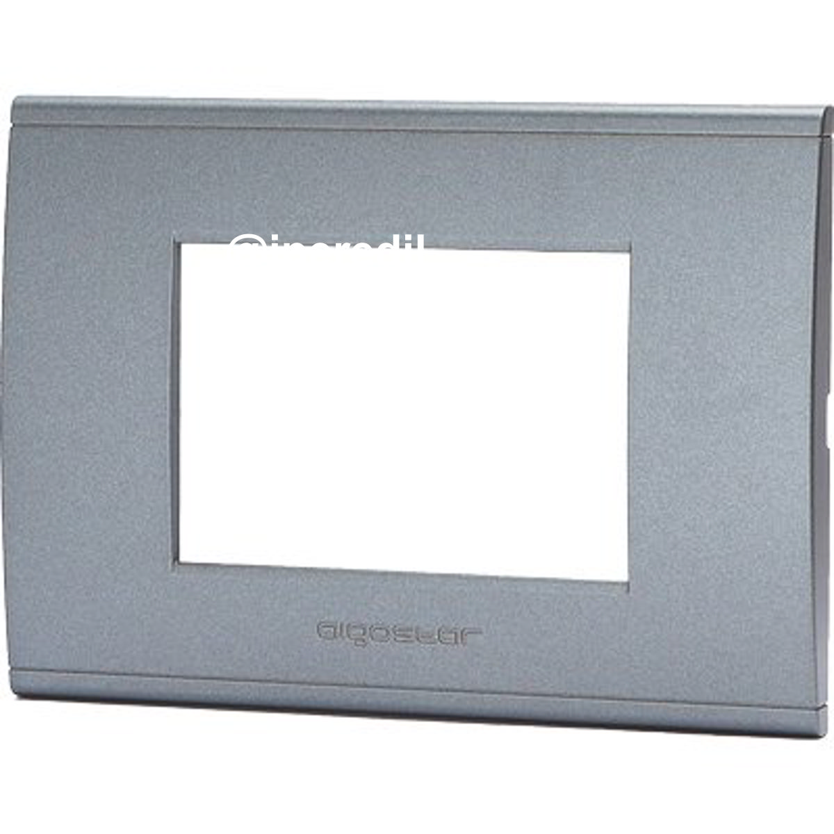 PLACCA COPRIFRUTTI ABL GRIGIO SCURO POSTI 3 MM 120X85