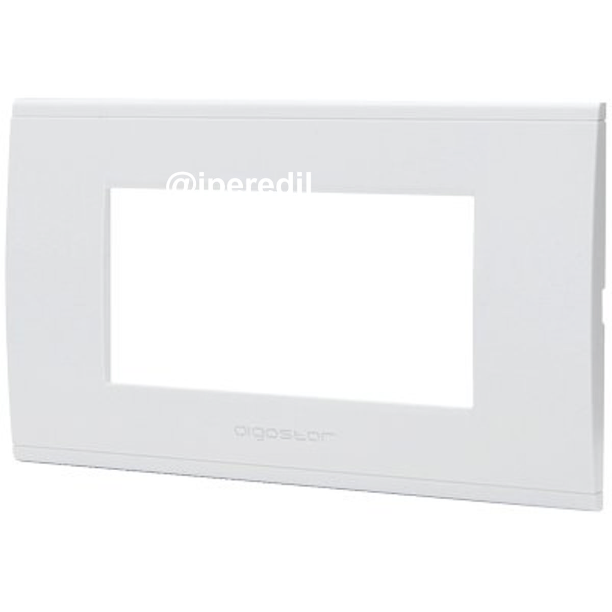 PLACCA COPRIFRUTTI ABL BIANCO POSTI 4 MM 140X85
